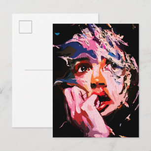 Cartão Postal Reflexão Surreal Despedaçada – Emocional Abstrata