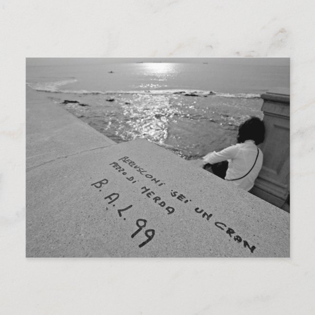Cartão Postal Reflexo à beira-mar (Frente)