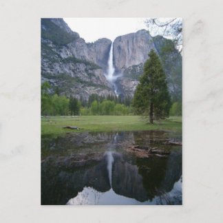 Cartão Postal reflexo das cataratas de yosemite