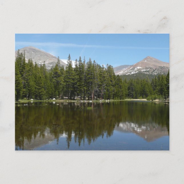 Cartão Postal Reflexo do Lago Yosemite (Frente)