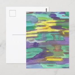 Cartão Postal Reflexões Abstrato