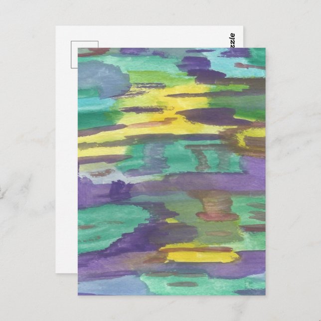 Cartão Postal Reflexões Abstrato (Frente/Verso)