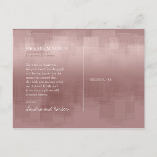 Cartão Postal Reflexões de Aquarela Obrigado Canela ID774