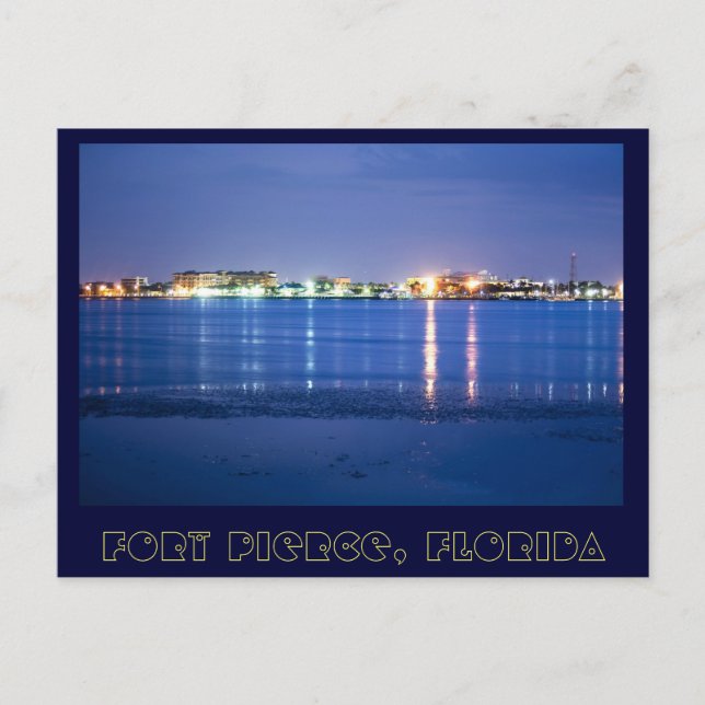 Cartão Postal Reflexões de Fort Pierce, Florida (Frente)