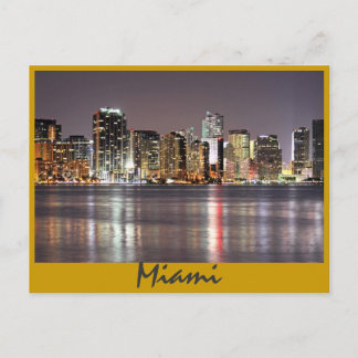 Cartão Postal Reflexões de Miami, Flórida, a Cidade Mágica