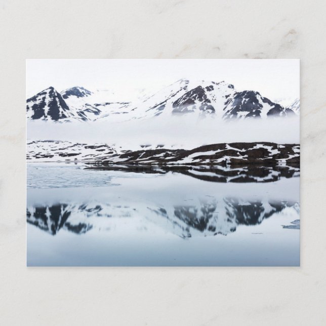 Cartão Postal Reflexões de montanha, Noruega (Frente)