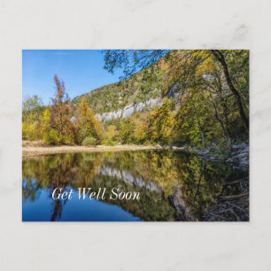 Cartão Postal Reflexões de Outono Rio Buffalo Melhoras