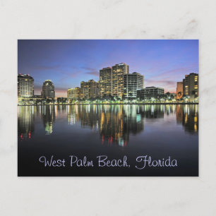 Cartão Postal Reflexões de West Palm Beach, Flórida