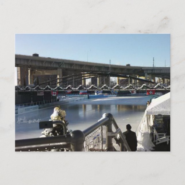 Cartão Postal Reflexões Do Gelo (Frente)