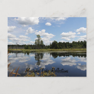 Cartão postal - Reflexões do lago de Muskoka
