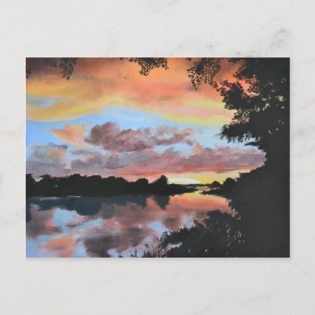 Cartão Postal Reflexões do Rio Zambezi (Frente)