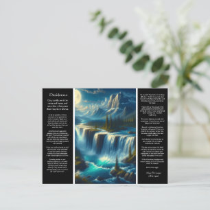 Cartão Postal Reflexões em Cascata Desiderata