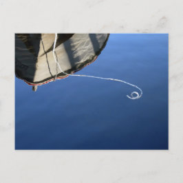 Cartão Postal Reflexões sobre o Barco: águas residuais