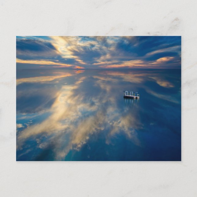 Cartão Postal Reflexos da água (Frente)