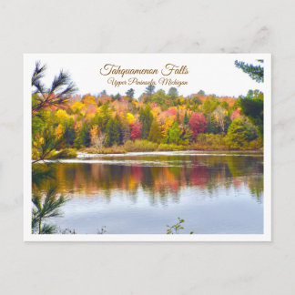 CARTÃO POSTAL "REFLEXOS DE OUTONO NAS QUEDAS DE TAHQUAMENON, MIC