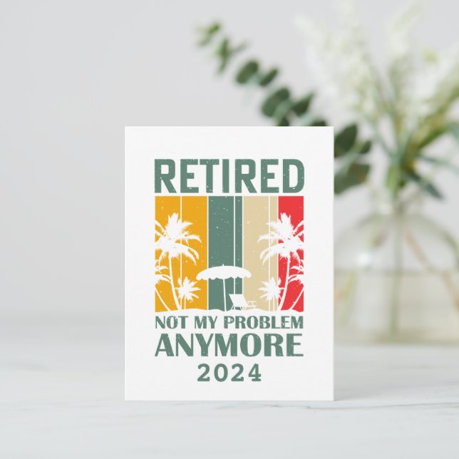 Cartão Postal Reforma engraçada personalizada oficialmente apose (Em pé/Frente)