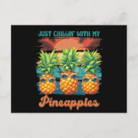 Refrigerindo com meus óculos de sol abacaxi