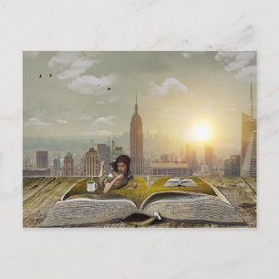Cartão Postal Refúgio da leitura - personalize-me!