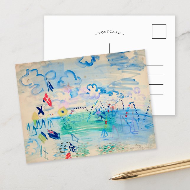 Cartão Postal Régates à Cowes | Raoul Dufy (Criador carregado)