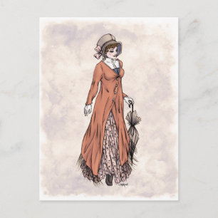 Cartão Postal Regency Fashion - Lady 2 - Cartão-postal