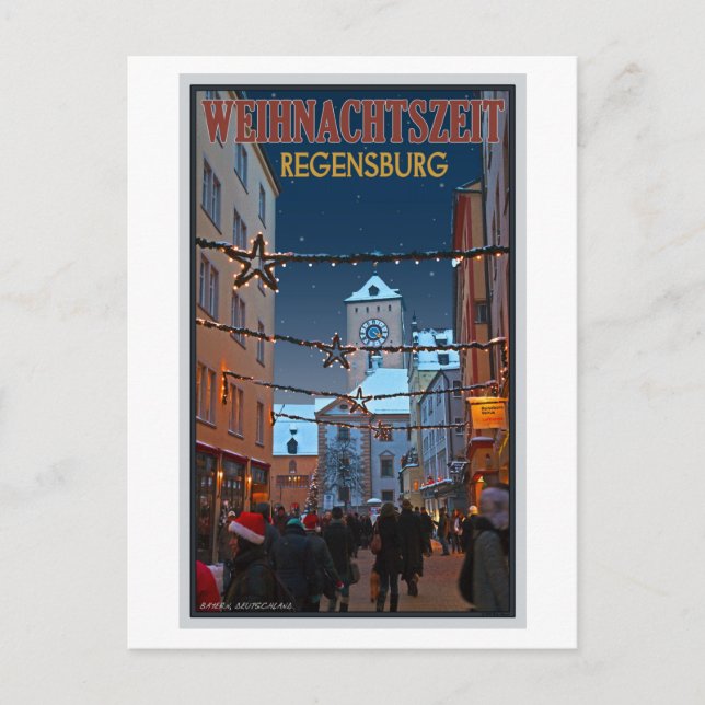 Cartão Postal Regensburg Altes Rathaus (Frente)