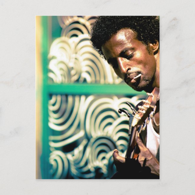 Cartão Postal Reggae Guitar Man (Frente)