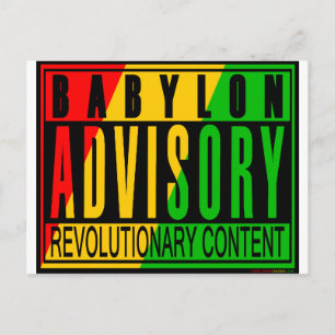 Cartão Postal Reggae RASTA