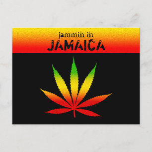 Cartão postal Reggae Rasta legal Jammin na Jamaic