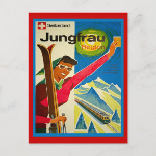 Cartão Postal região de jungfrau suiça