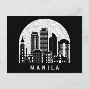 Cartão Postal Região de Manila Capital Nacional Skyline