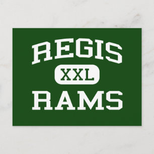 Cartão Postal Regis - Rams - Regis Segundo grau - Stayton Oregon
