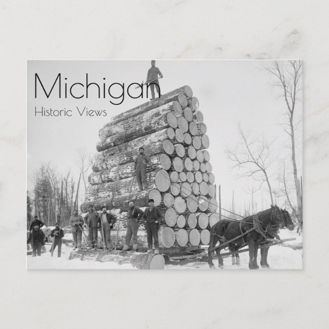 Cartão Postal Registrando Uma Carga Grande (Frente)