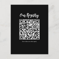 Registro de Casamento Minimalista com Código QR Es