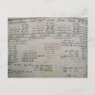 Cartão Postal Registro de FSt do Barclay Perkins 1850