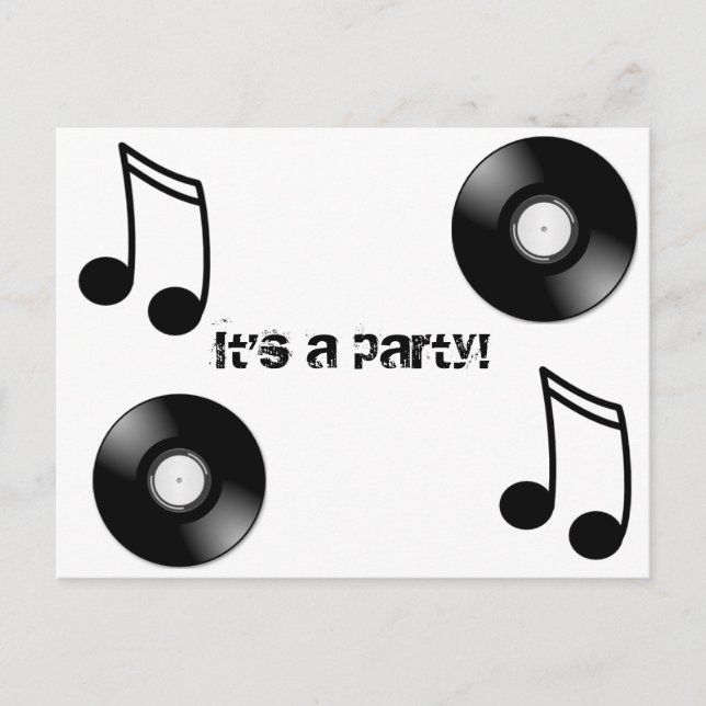 Cartão Postal Registro de vinil (Frente)