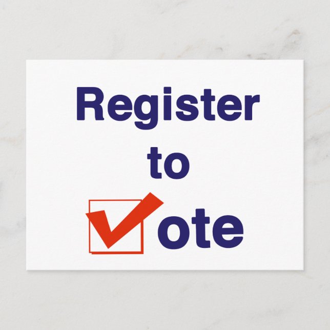 Cartão Postal Registro Para Votação 2026 (Frente)