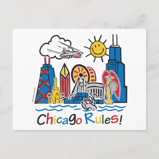 Cartão Postal Regras de Chicago (Frente)