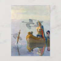 Rei Arthur & Excalibur, C. 1922 por N.C Wyeth