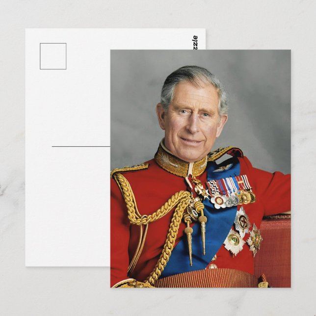Cartão Postal Rei Charles III  (Frente/Verso)