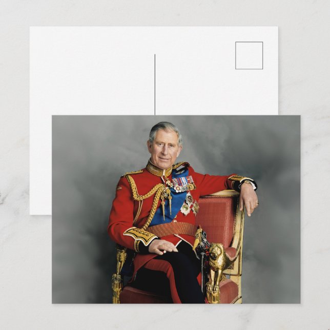 Cartão Postal Rei Charles III (Frente/Verso)
