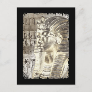Cartão Postal Rei Egípcio Tut Pharaoh Tutankhamun Wall Art