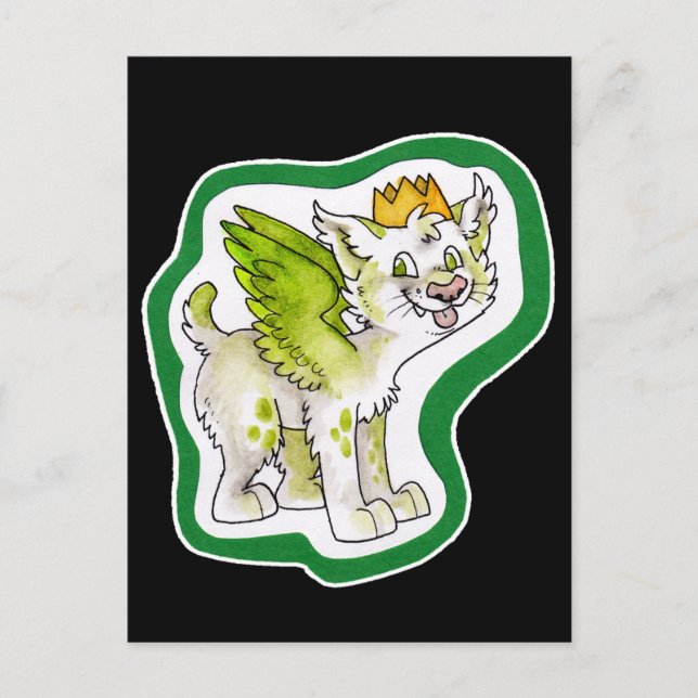 Cartão Postal Rei Gato (Frente)