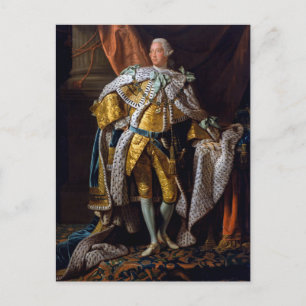 Cartão Postal Rei George III por Allan Ramsay 1762