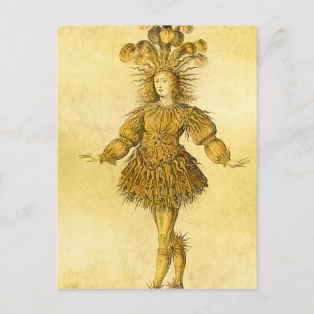 Cartão Postal Rei Luís XIV da França (Frente)