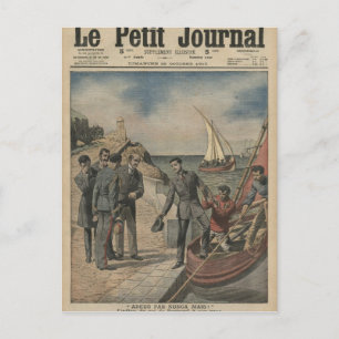 Cartão Postal Rei Manuel II de Portugal pedindo despedida