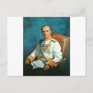 Cartão Postal Rei Persa Mohammad Reza Shah Pahlavi