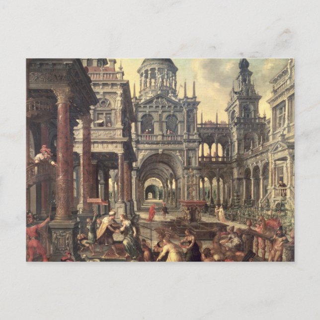 Cartão Postal Rei Salomão e Rainha de Sheba (Frente)