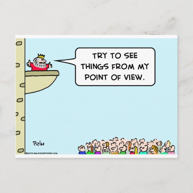 Cartão Postal rei vê coisas do meu ponto de vista (Frente)