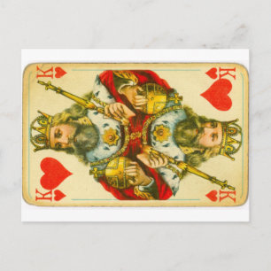 Cartão Postal Rei Vitoriano dos Corações