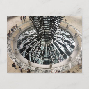Cartão Postal reichstag dome para baixo